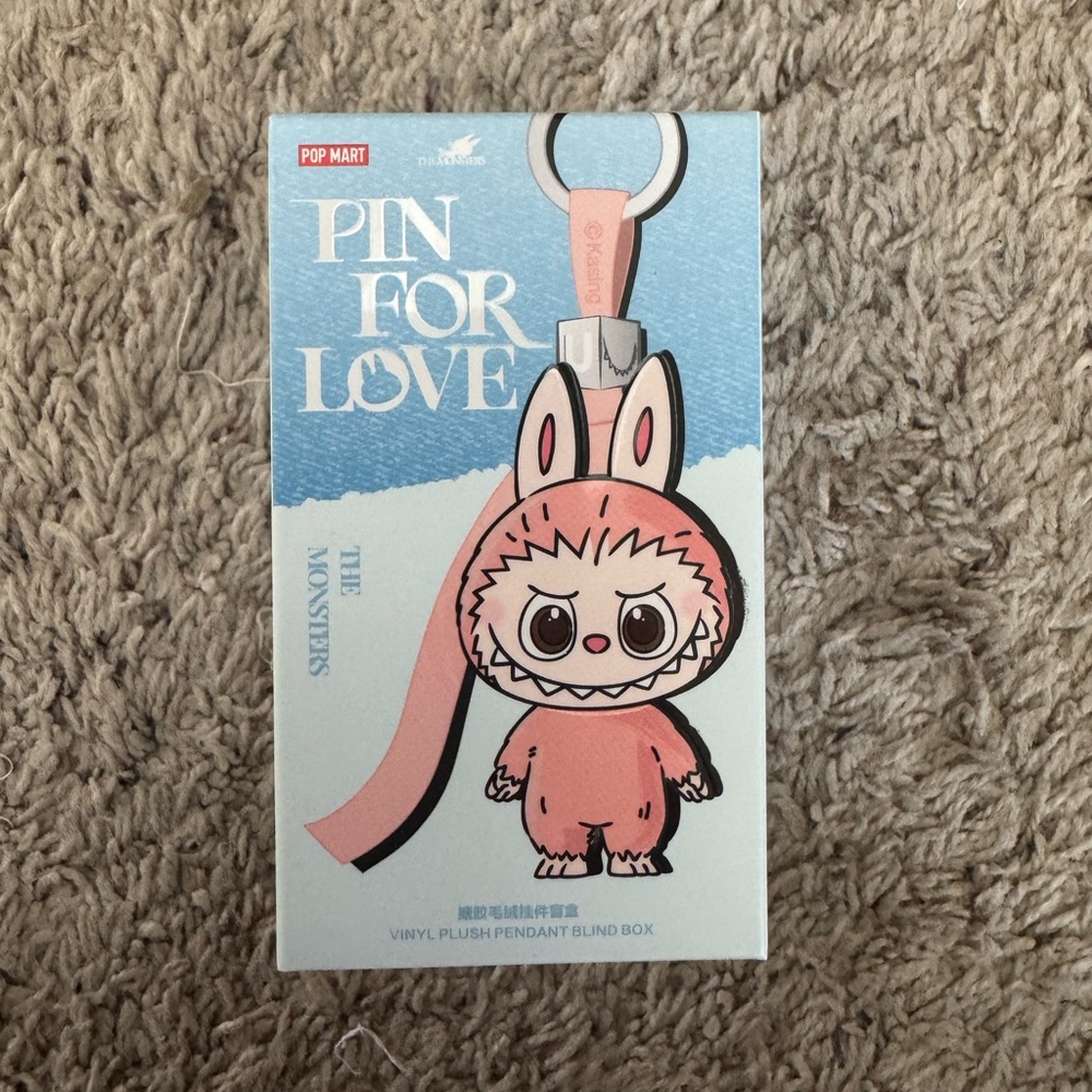 LABUBU PIN FOR LOVE SERIES "S" Mini Vinyl Plush Pendant Doll